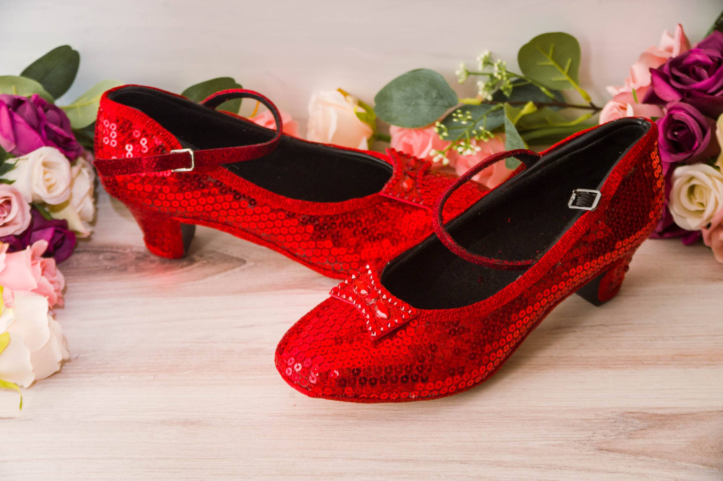Red Shoes Dance Shoes for Women Dance Shoes Low Heel - Etsy