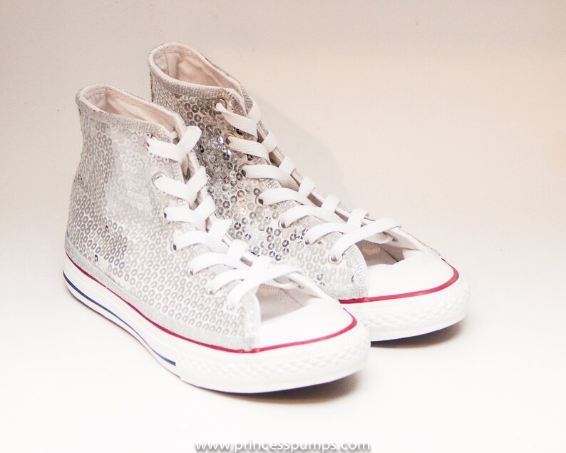 childrens silver converse