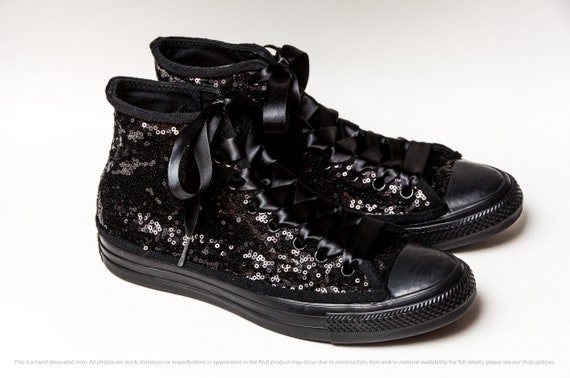 black sequin converse womens