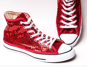 pink sequin converse