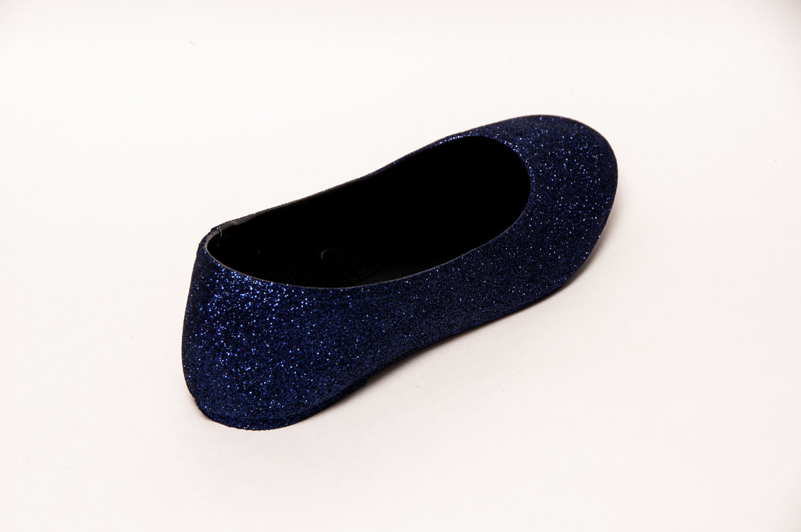 purple shadow glitter ballet flats