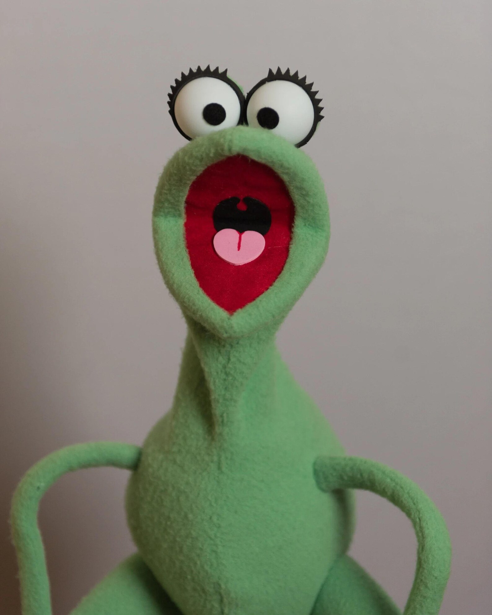Handmade Green Frog Hand Puppet: Professional Amphibian Puppet - Etsy