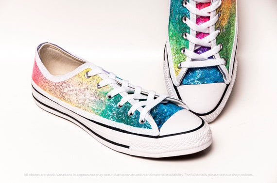 rainbow sequin converse