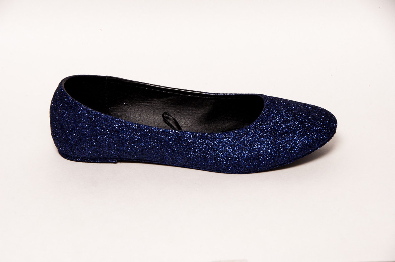 purple shadow glitter ballet flats