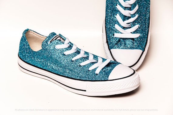 blue glitter converse