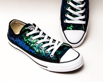 black sequin converse