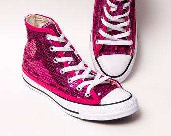 fuschia pink converse