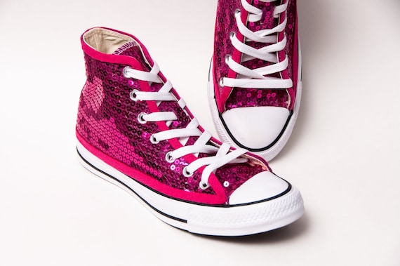 hot pink converse high tops