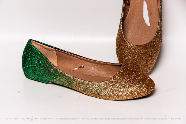 emerald green ballet flats