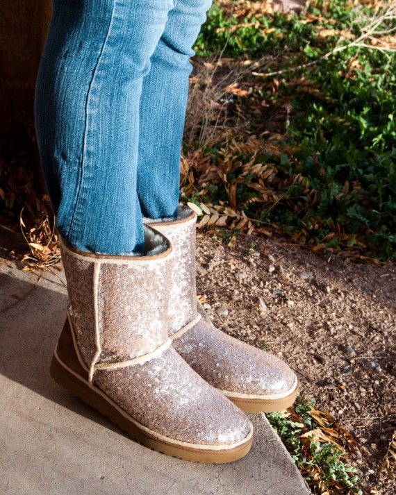 champagne sequin uggs