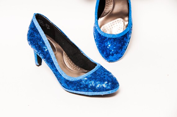 sapphire blue heels