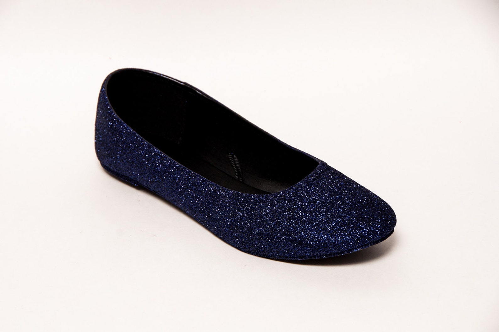 purple shadow glitter ballet flats
