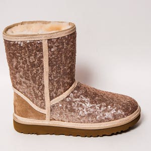 rose gold sparkle uggs