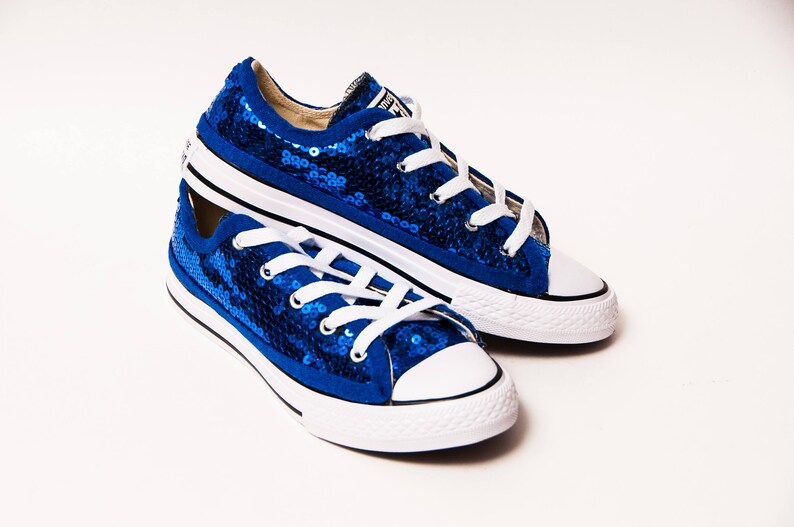 blue sequin converse