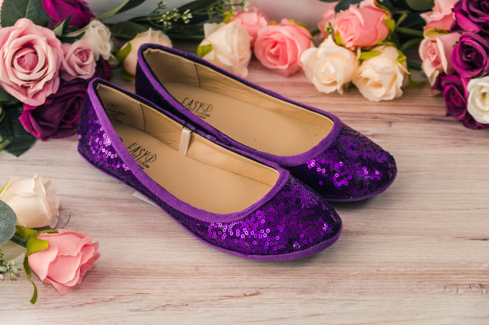 Wedding Shoes for Bride Flat Wedding Shoes for Bride Sparkle Etsy