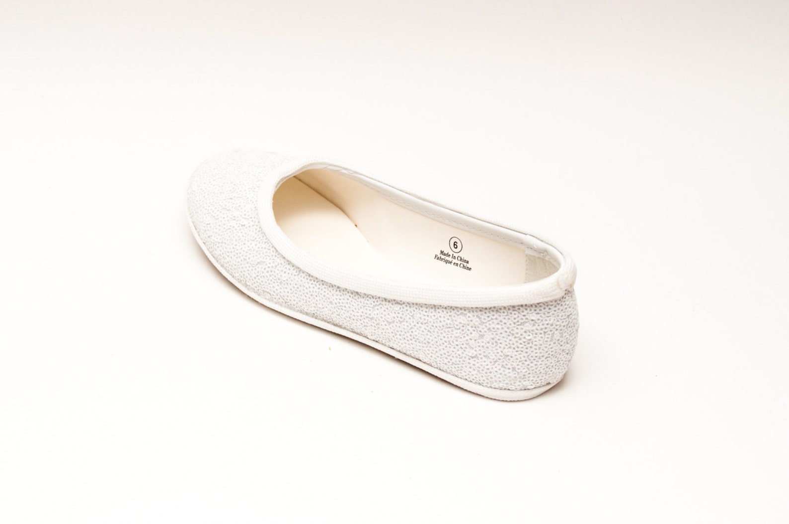 tiny sequin | starlight bridal white ballet flats casual slippers shoes tiny sequin | starlight bridal white ballet flats casual slippers shoes