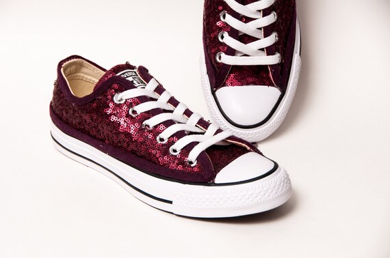 converse burgundy low