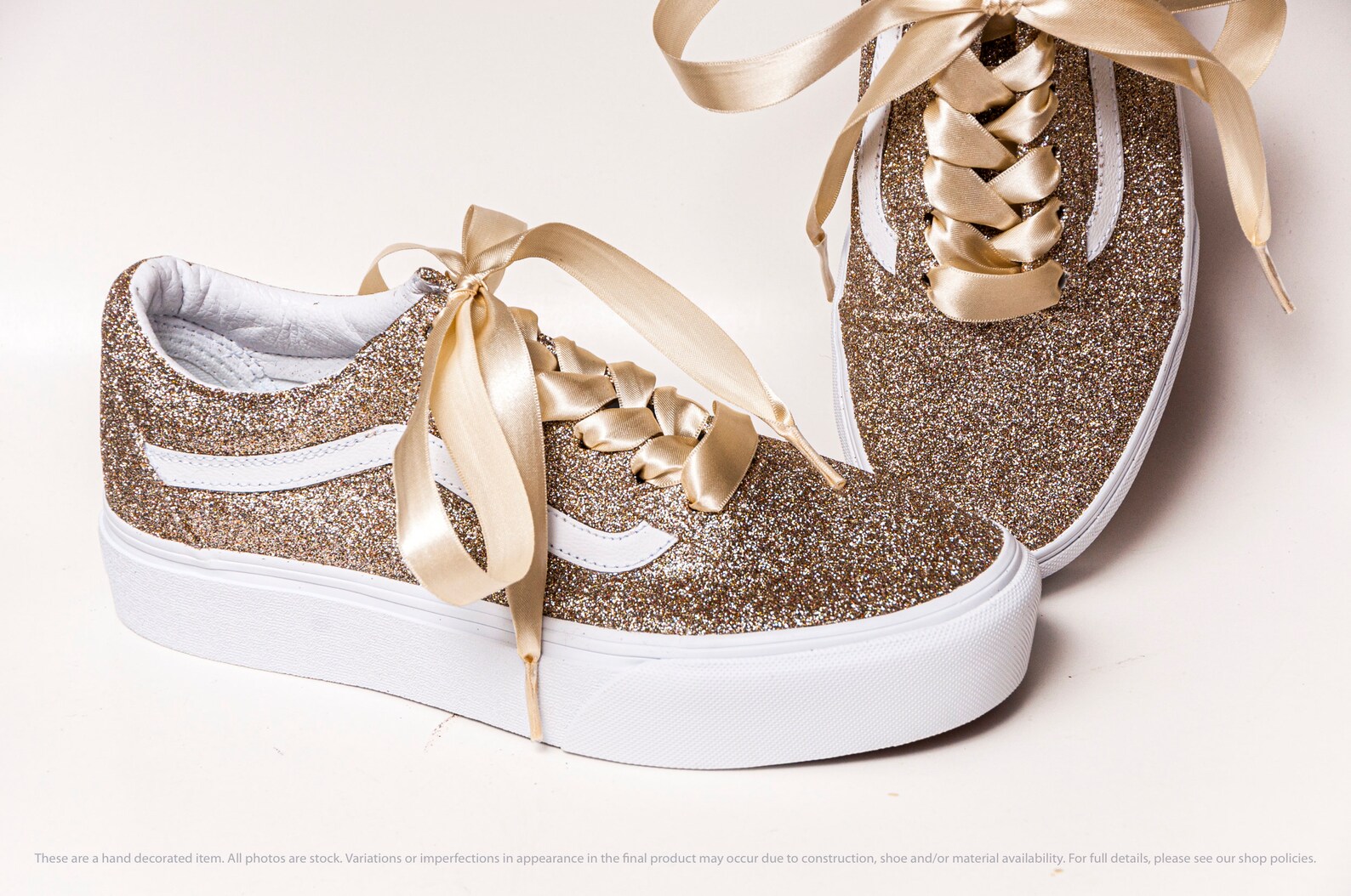 rose gold sparkle vans