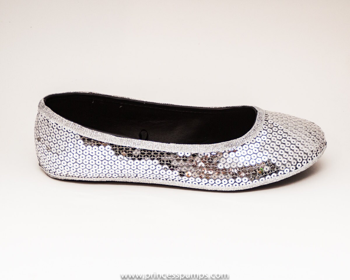 sequin ballerina slippers