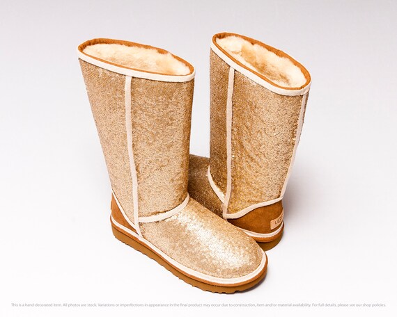 ugg sequin boots champagne