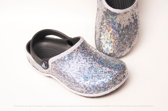 silver crocs