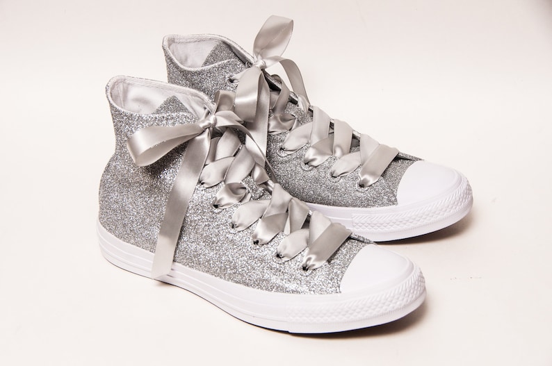 white glitter converse high tops