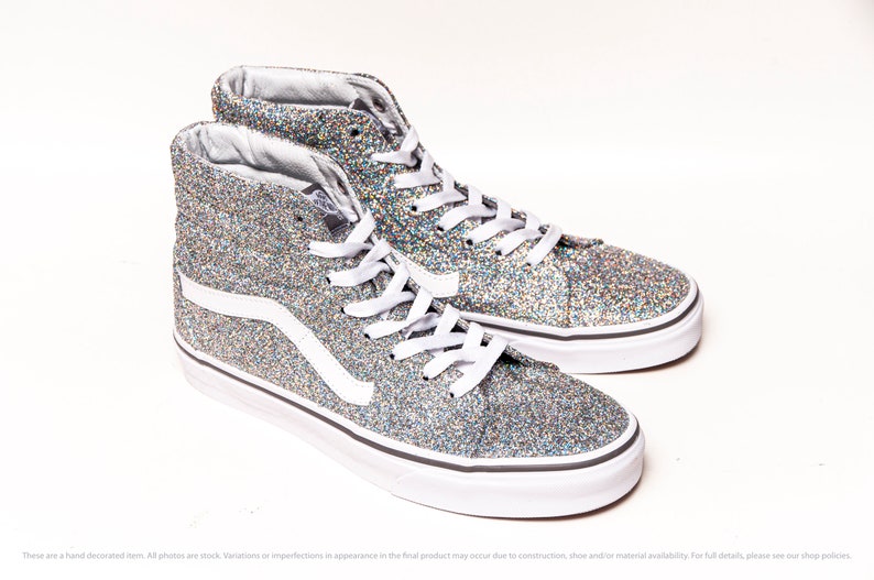 high top glitter vans