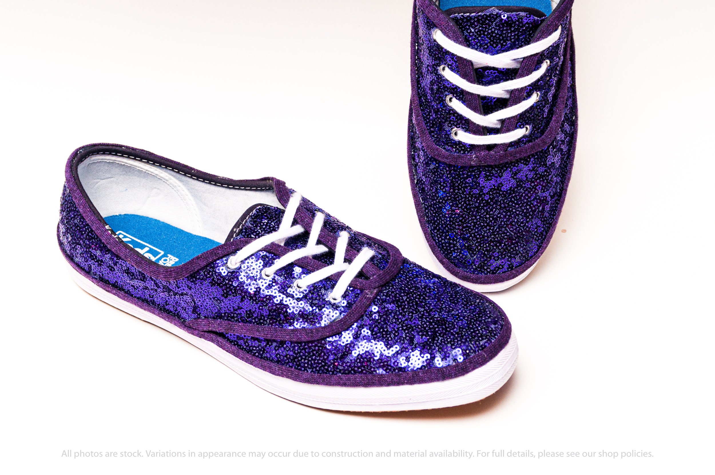 Purple Sequin Keds® Canvas Sneakers | Etsy