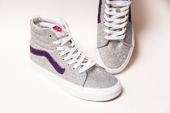 silver vans sneakers