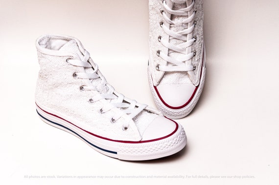 white sequin converse