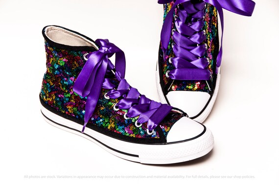 Rainbow sequin shop sneakers