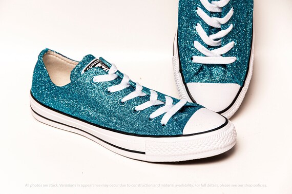 converse glitter blue
