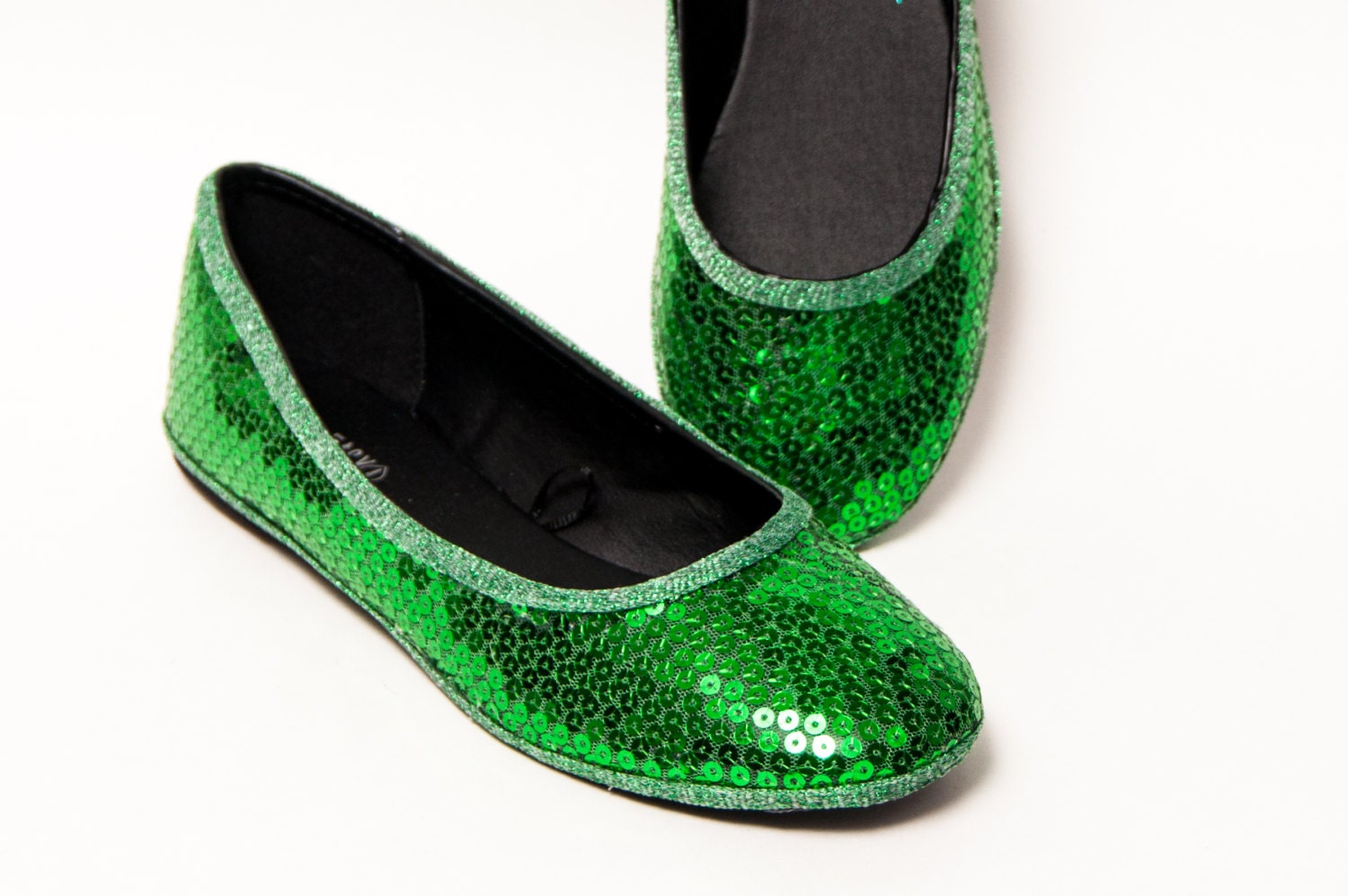 sequin ballet slippers