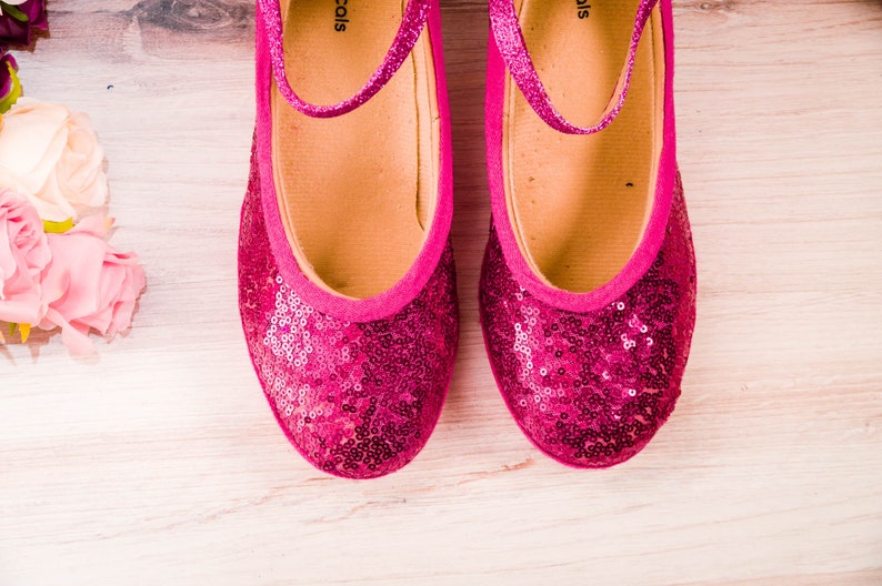 Fuchsia Hot Pink Sequin French Character Shoes Heels, Wedding Shoes, Bride, Bridesmaid, Gifts for Her image 6