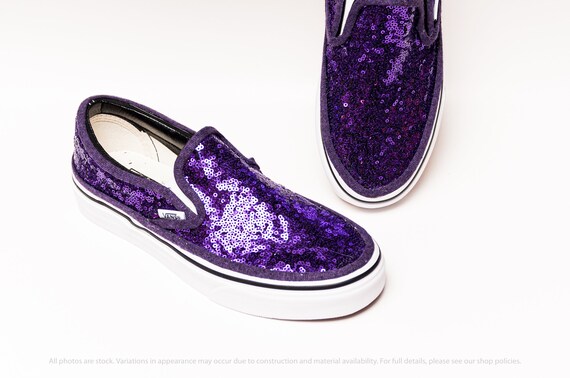 sparkly vans slip ons