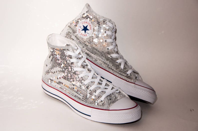 converse high top silver