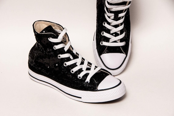 black sequin converse