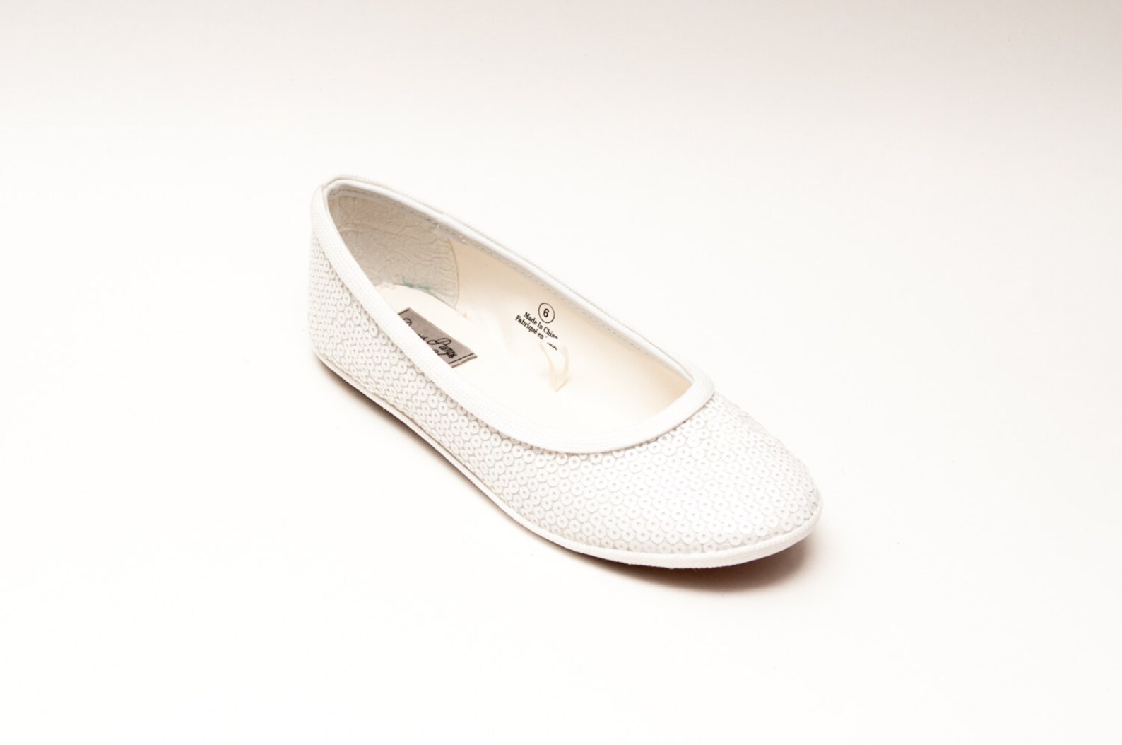 tiny sequin | starlight bridal white ballet flats casual slippers shoes tiny sequin | starlight bridal white ballet flats casual slippers shoes