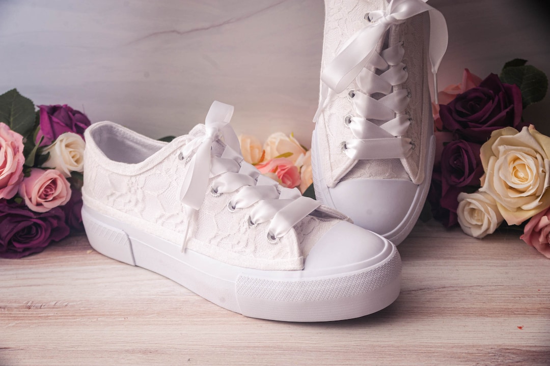 platform wedding sneakers