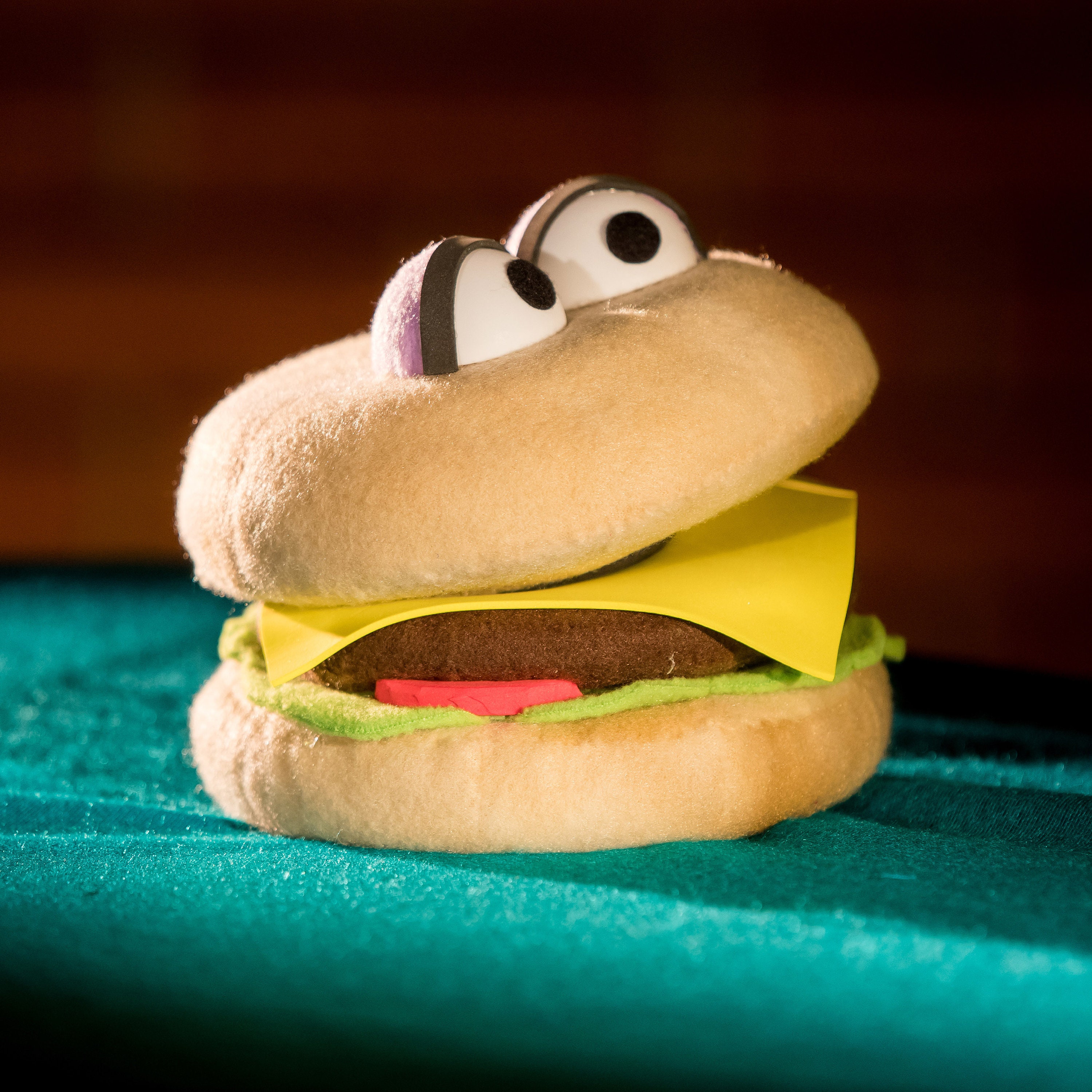Downloadable PDF Puppet Pattern, Cheeseburger Burger Professional