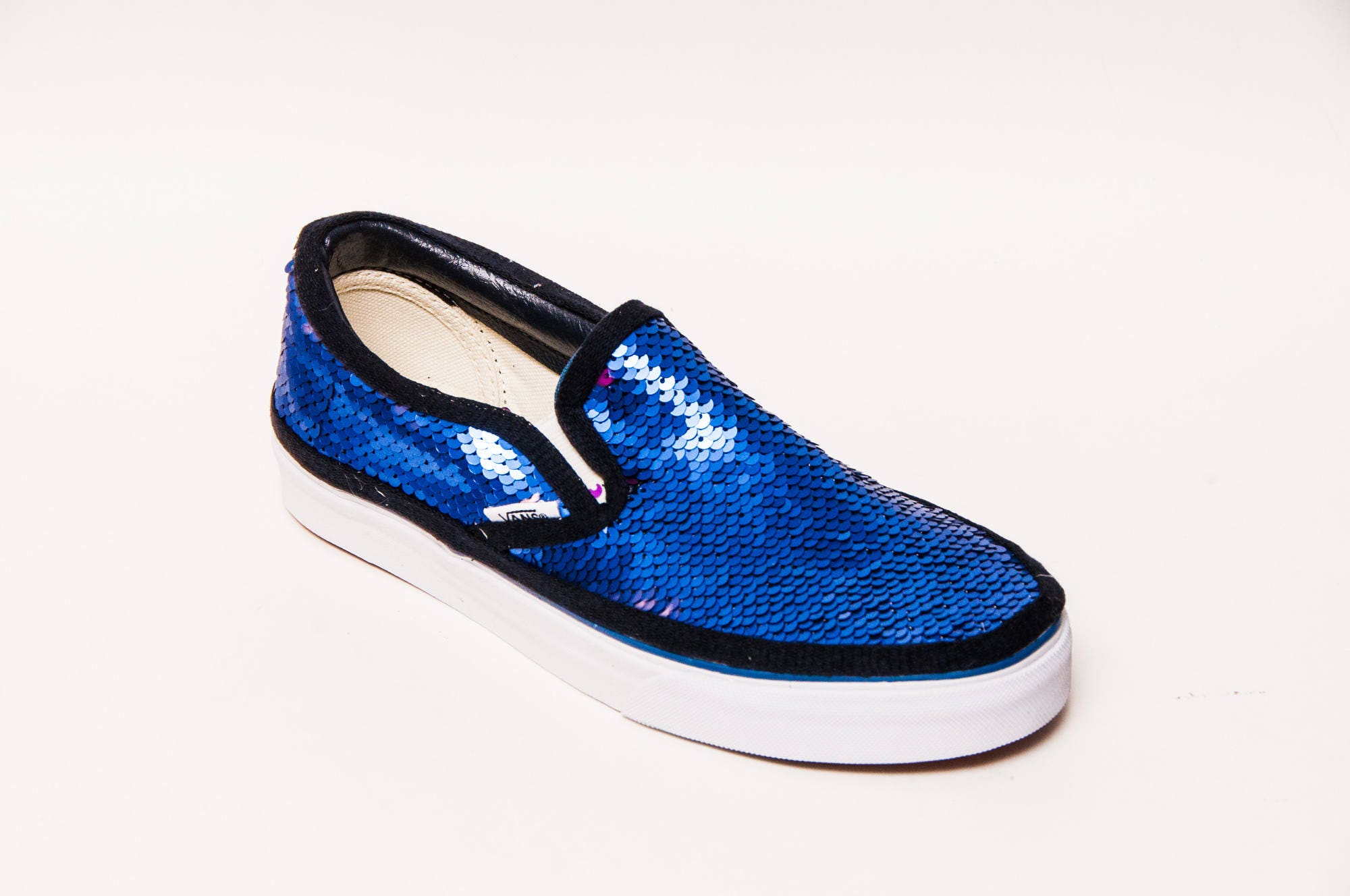 purple sequin vans