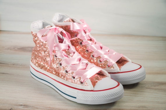 womens gold sparkly converse