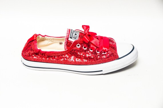 red sparkly converse toddler