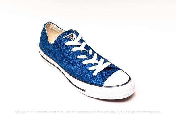 blue sparkly converse