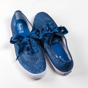 navy glitter keds