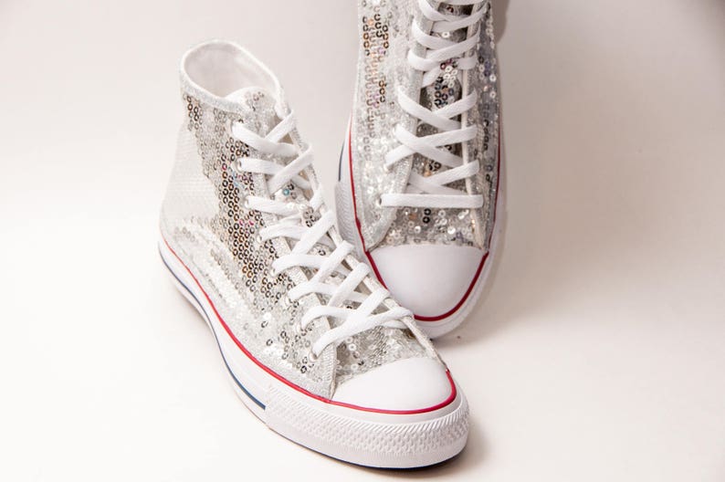 converse high top silver