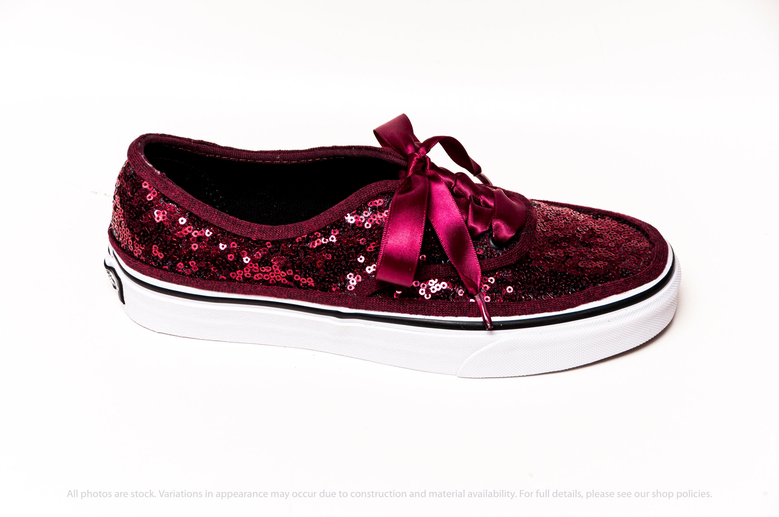 sequin vans womens