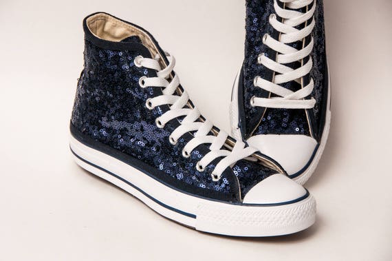 blue hi top converse