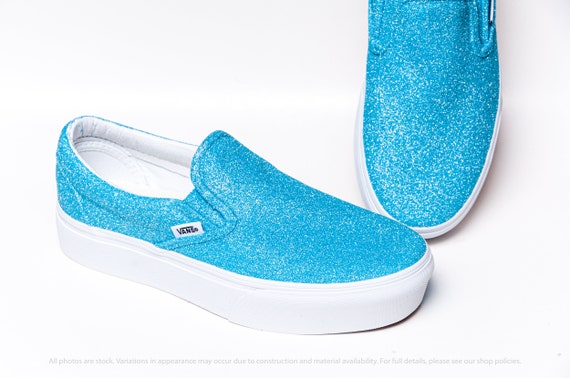 glitter slip on vans
