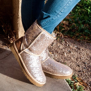 champagne ugg sparkle boots